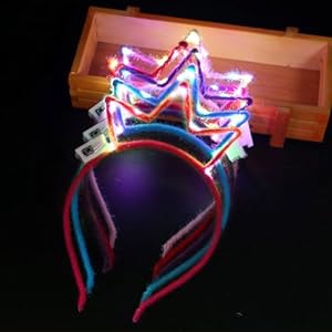 Sunshine Smile Leuchtende Sterne Haarreifen 6er Set