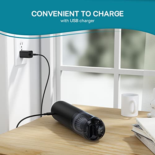 Baseus Aspirateur à Main, Aspirateur de Voiture sans Fil avec Batterie Rechargeable Li-ION 2000mAh, Lumière LED, 25 Minutes de Travail pour la Maison, la Voiture et Les Animaux de Compagnie- A1 - Image 5