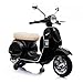 SIP Scootershop Kinderroller Vespa PX, elektrisch 12V, schwarz, inkl. Batterie u. Ladegerät