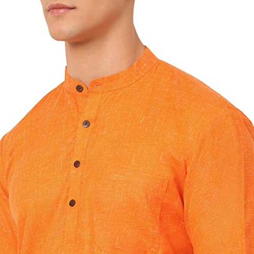 Image of Jompers Men's Cotton Ethnic Solid Kurta.