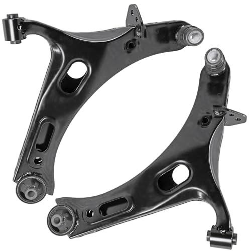 Image of Detroit Axle - 8pc Front End Control Arms Kit for 2010-2014 Subaru Legacy, 2 Lower Control Arms with Ball Joints 2 Sway Bar End Links 4 Inner Outer Tie Rods 2011 2012 2013 Replacement