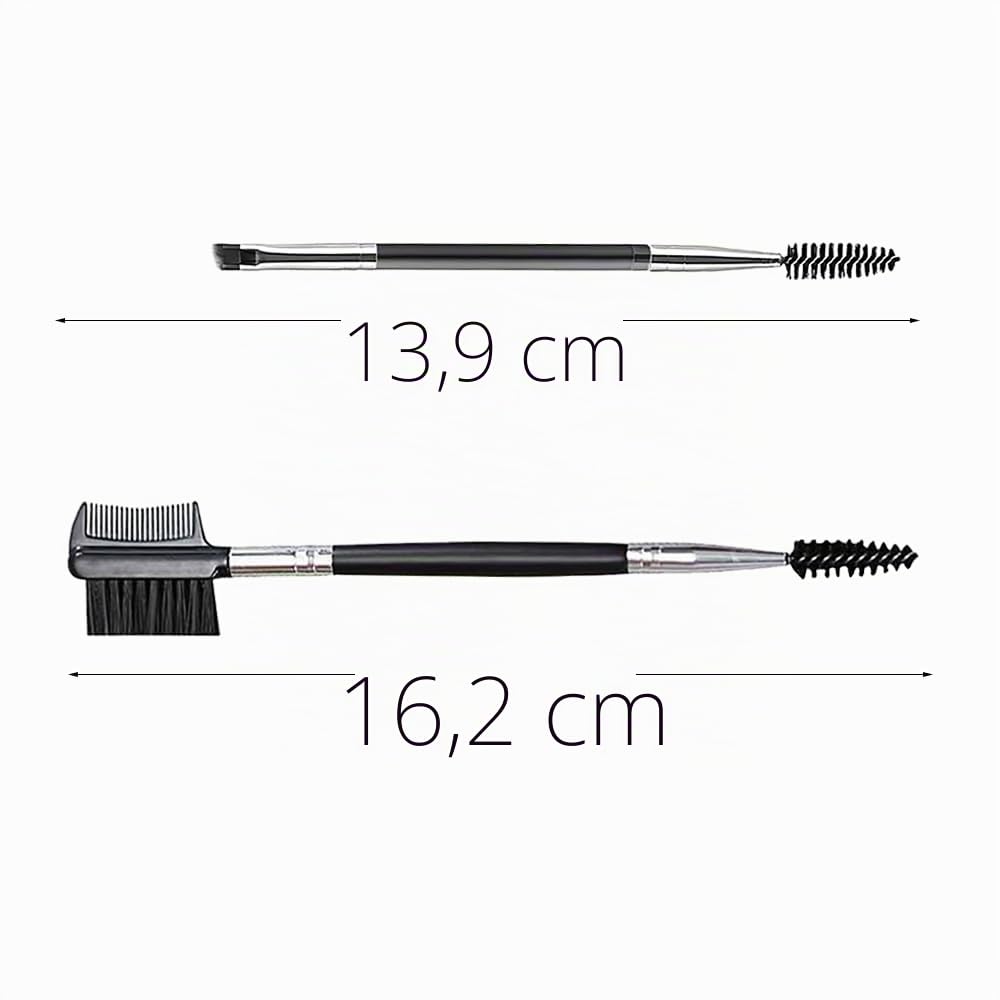Brosse à Sourcils, 2 Pcs Peigne de Cils, Peigne à Cils Double Extrémité, Brosse Sourcils Double Face, Séparateur de Cils Portable, Pour Modifier les Sourcils et les Cils, Outils de Maquillage