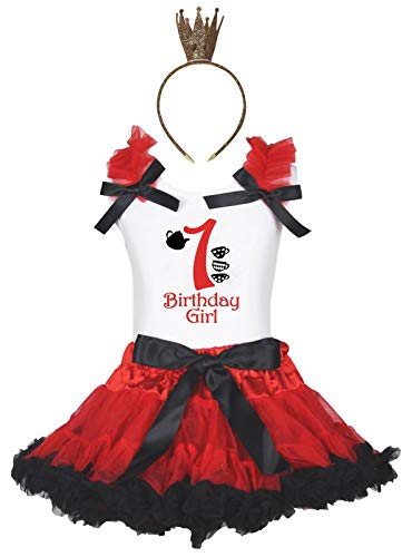 Chemise fille blanche jupe rouge noire 1-8ans ensemble 3 pièces en taille XL