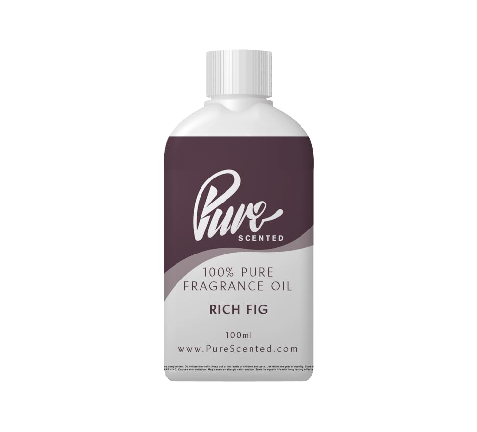 Pure Scented 100ml Fragrance Oil - Vegan & Cruelty-Free, for Candles, Soaps, Slime, Diffusers, Cosmetics, Wax Melts & DIY Crafts (1 x 100ml, Rich Fig) — image 1