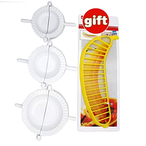 Juego de Prensa de Masa de 3 Piezas - Dumpling Calzone Ravioli Empanada Facturación Pierogi