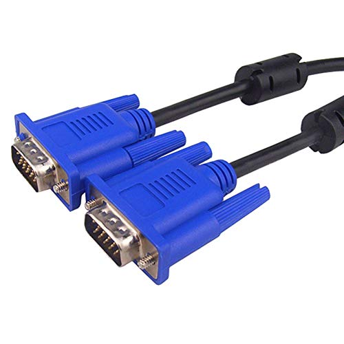 Aukson J12 VGA Kabel 15-polig – VGA Stecker auf VGA Stecker, 1,3m, Full HD 1080P, Hochwertiges Video Kabel für Computer, Laptop, Monitor, TV, Beamer – Klarer, Störungsfreier Signalübertragungs