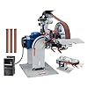 VEVOR Belt Grinder Sander, 72 x 2-Inch Variable Speed Belt Polisher with VFD, 1500W Knife Sharpener with 3 Grinding Moulds & 3PCS Sanding Belts for Metalworking, Compatible with 72"- 82 * 2" Belts