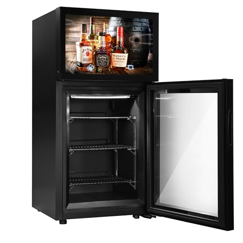 GGM Gastro METKHA449S | minibar-diepvrieskast - 460 mm - 1 glazen deur & ingebouwd 19 inch lcd-display - Image 6