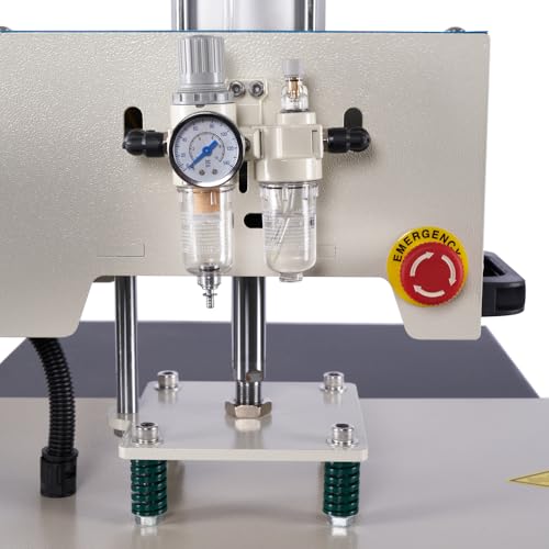 Máquina termofijadora neumática profesional con doble plato miniatura 3