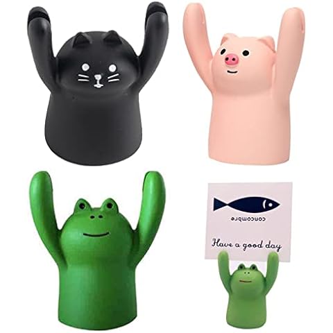 XPEX Portanotas de Escritorio con Soporte para Fotos y Mensajes de Animales Cover