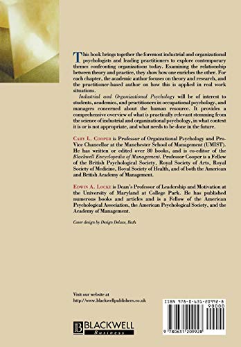 Industrial and Organizational Psychology: Linking Theory with Practice (Blackwell Business) - Thumbnail 2