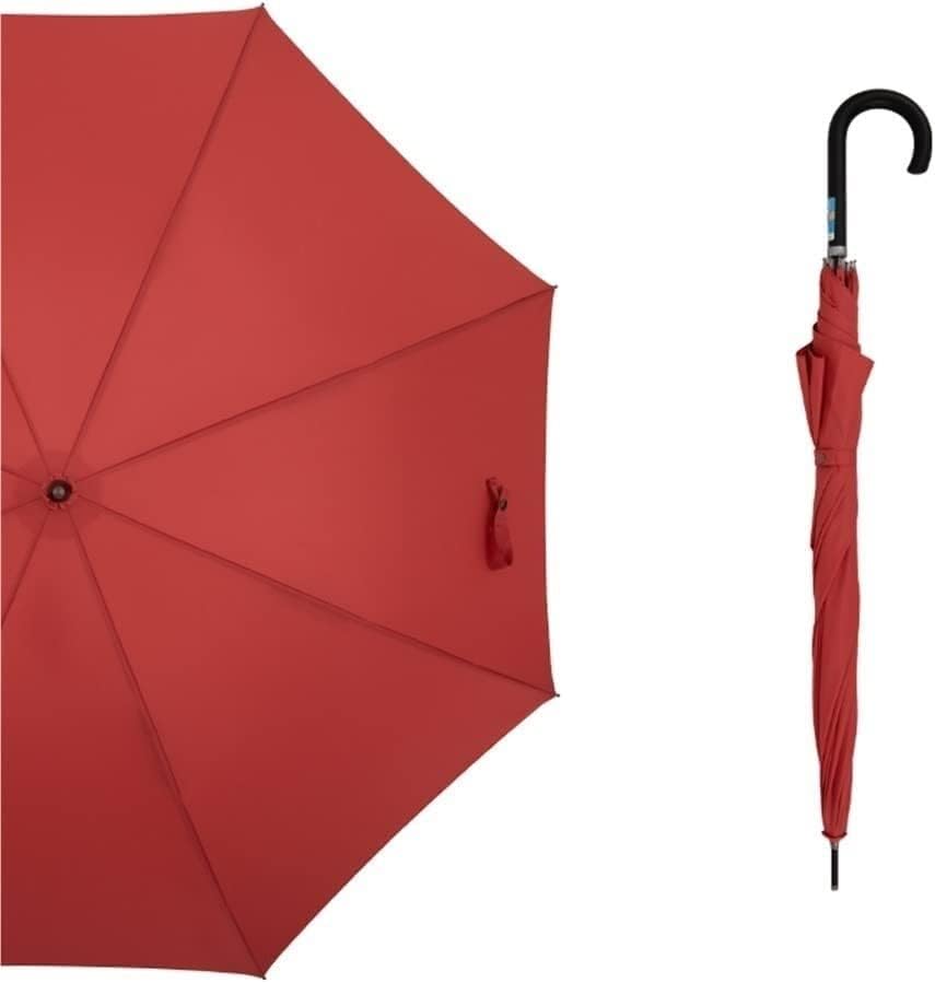 Portable Umbrella for Travel 8-Bone Straight Umbrella Long Handle Hook to Increase Double Men's and Women's Retro Umbrella Umbrella Outdoor