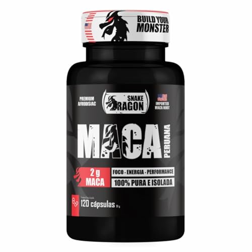 Maca Peruana Negra 120 Capsulas 2000mg Black Pura Premium Importada Para Homens e Mulheres Original 2g Por Dose