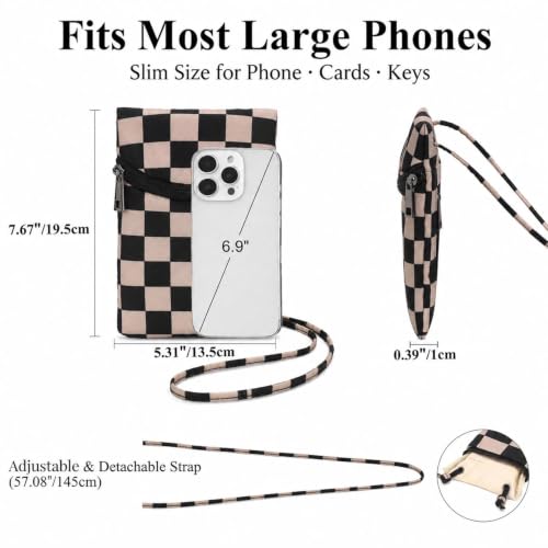 Image of Small Crossbody Women Cell Phone Purse Wallet Bag With Shoulder Strap
