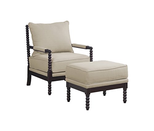 Best Master Furniture Accent Chair, Regular, Beige