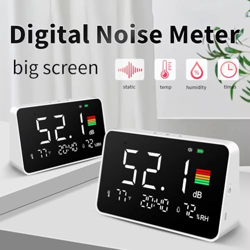 Mètre de niveau sonore numérique LCD contre les nuisances sonores de table