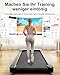 Walking Pad Geeignet für High-Tech-Geräte, Laufband Schreibtisch 6 km/h mit APP-Steuerung, Laufband für Zuhause 136 KG mit Professionelle Trainingskurse & Multi-Runner-Rennen
