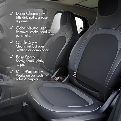 Image of Nippon Paint n-Shield Fabric Cleaner Spray | Deep Cleaning Upholstery, Carpet & Car Seat Fabric Clean for Vehicle Interior Cleaner (300 ml)