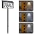 MAXvolador Solar Powered Address Sign House Numbers Waterproof, 3-Color Lighting Modes LED Illuminated Address Plaque with Stakes, Outdoor Address Number