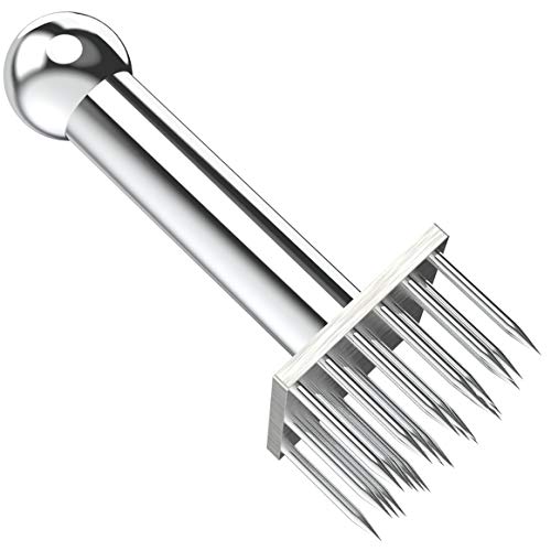 Lynkaye Professional Meat Tenderizer with 28 Stainless Steel Sharp Needle Blade Mallet Heavy Duty Cooking Tool for Tenderizing Beef Turkey Chicken Steak Veal Pork Fish Christmas Cooking Set