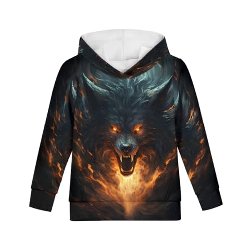 Image of GLUDEAR Teen Boys Girls Novelty Animal Galaxy Hoodies Sweatshirts Pullover