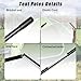 Tent Poles Replacement Compatible with Coleman 2 Person Sundome Camping Tent, Pre-Assembled Replacement Poles for Coleman, Easy to Install, Lightweight Fiberglass, 3 Pack