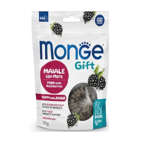Monge Gift Super 'M' per Cani al Maiale con More da 150 gr