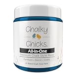 Chalky Chicks 8 Fl Oz Matte Midnight (Peacock Blue) Chalk Paint for Furniture Without Sanding - No Prep Furniture Paint No Sanding All in One for Crafts, Walls, Cabinet, Metal, Dresser, Farmhouse