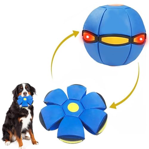 UFO Magic Balls 3-Light Portable Flying Saucer Ball Dog Toy for Outdoor