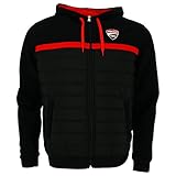 zugelassene Moto GP Händler Ducati Corse Moto GP Racing Schwarz Gesteppt Polar Vlies Offiziell 2018