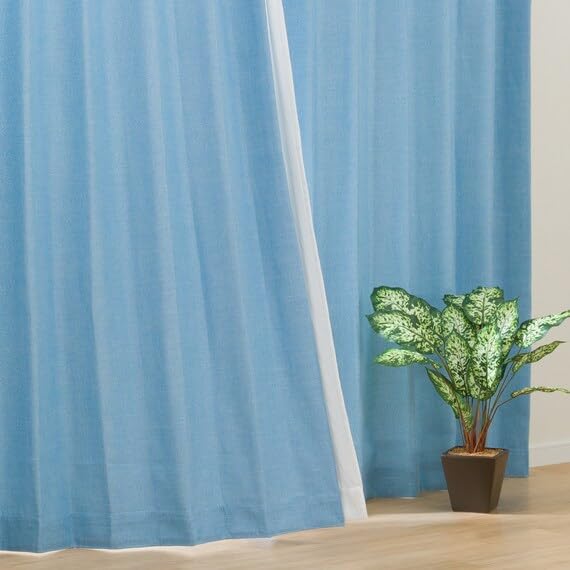Amazon｜ニトリ 遮光 2級 カーテン RD024 100X200cm 2枚入り ブルー