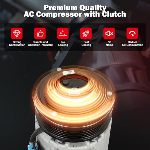 Image of CCIYU AC Compressor w /Clutch for Saturn Astra 1.8L 2008-2009
