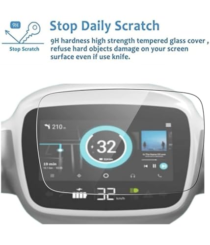 Image of Acrylic Screen Guard Full Screen Protector Compatible For Ola S1 / Ola S1 Pro(Transparent) Screen Coverage Flexible With Easy Installation Kit, Pack of 1