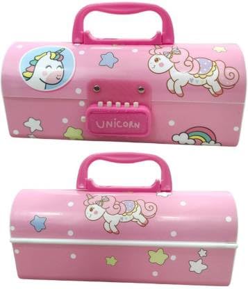 PEACORA Password Pencil Box with Mirror to Keep Stationery,Makeup Brushes Space Astronaut Pencil Boxes with 1 Compartment Art Plastic Pencil Box (Set of 1, Multicolor) (B0CWBNN2Y2) Amazon Price History, Amazon Price Tracker
