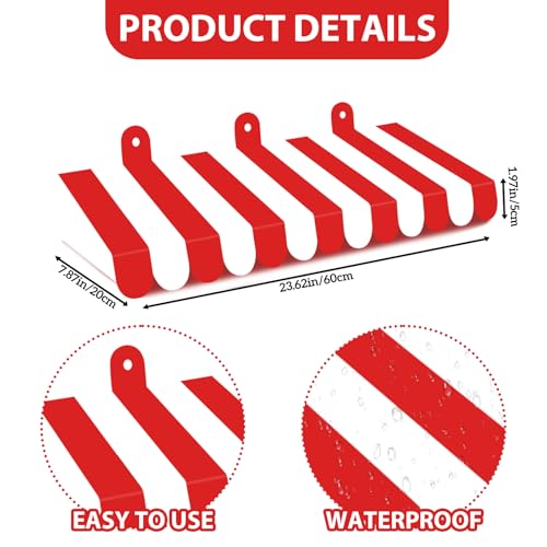 Image of 2 Piece Circus Awning Decoration 3D Carnival Tent Awning Wall Decorations for Circus Theme Party, Carnival Stand, Party Favors Supplies (Red and White)