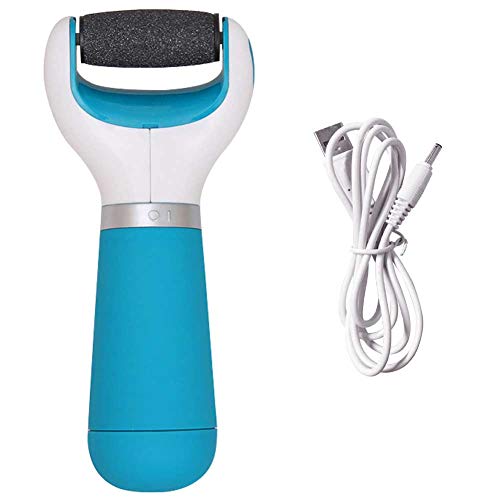 Electronic Pedicure Foot Files, Powerful Callus Remover for Dead Hard Cracked Skin for Dry Feet, Callused Skin, Cracked Heels (Blue)