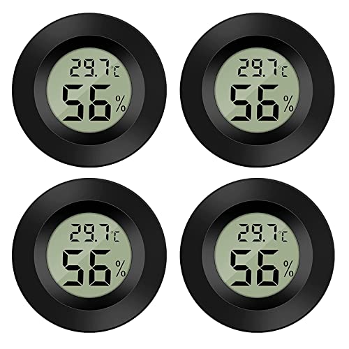 ZHITING Hygrometer Innen Mini LED Digtal Temperature Luftfeuchtigkeitsmesser für Basement, babyroom, Home, Office, -50℃ ~+70℃