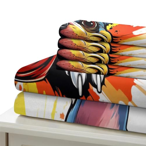 Housse de couette bouledogue anti-humidité lit enfant 135x200