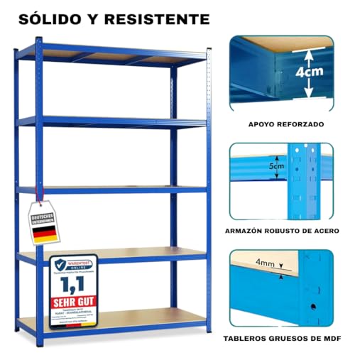 Estantería de carga pesada con sistema de encaje y estructura modular independiente 4