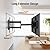 ELIVED Long Arm TV Mount for Most 42-75 Inch TVs, 32" Long Extension Arm Corner TV Wall Mount, Articulating Wall Mount tv Bracket Swivel and Tilt, Holds up to 99 lbs. Max VESA 600x400mm, YD1036