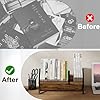 Wood Desktop Bookshelf, Retro Tabletop Bookshelf, Desk Shelf For Top Of Desk In Living Room, Home, Office, Tilting Bookcase For Cds, Magazine, Books, Home Decor P 287263093 - View #8