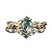 AHTAMOS Pear Cut Natural Moss Agate Ring Set - 1.25 CT Green Moss Agate and Lab Emerald Engagement Rings for Women S925 10K/14K/18K Gold Leaf Branch Wedding Bridal Set Style 7
