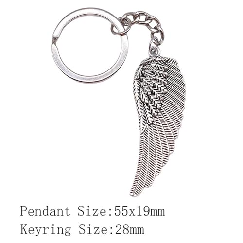 Pendentif d'aile en relief comme bijou de clé de voiture - 6