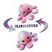 RecontraMago Pulpo Reversible de Peluche - Los más Bonitos! Puedes Elegir el Color - Distintos tamaños Feliz / Enfadado Grande Mini reblesibles Multicolor (Multicolor)
