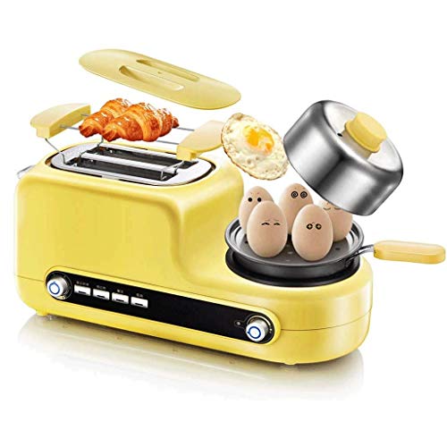 NXYJD 2 Scheiben Toaster Edelstahl, Toaster Bagel/Defrost/Abbrechen-Funktion, Frühstück Maschine, Spit Fahrer, Edelstahl…