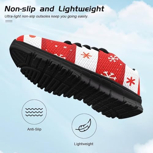 Christmas Boys Girls Lightweight Running Shoes Lace Up Breathable Walking Shoes Non Slip Tennis Sneakers for Little Kid Size11-13/ Big Kids Size1-54