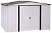 Arrow 10' x 8' Newburgh Eggshell with Coffee Trim Low Gable Electro-Galvanized Steel Storage Shed