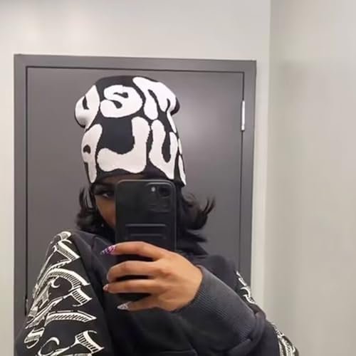 Arcimatto Y2k Spider Beanie Hat Wool Acrylic Knit Skull Cap Winter Warm Streetwear MEA Design Hats for Women Man Teenagers