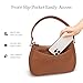 befen Genuine Leather Purse for Women Brown Shoulder Bag Anti Theft Crossbody Bag Soft Real Leather Hobo Crossbody with RFID Blocking Fashion Purse Desinger Women's Shoulder Handbags with 2 Straps