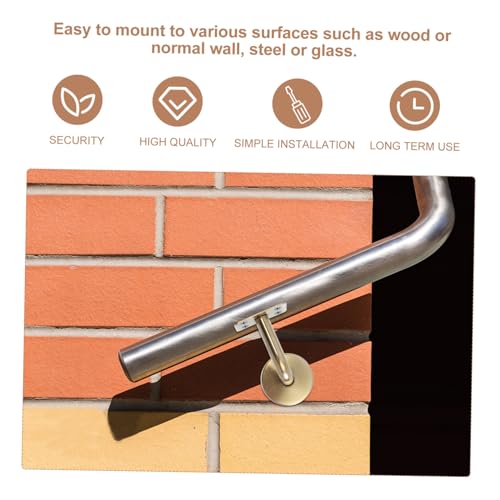Soportes de barandilla acero inoxidable para escaleras de exterior e interior 5